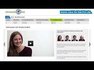 B.Sc. Bioinformatik studieren an der Freien Universität Berlin