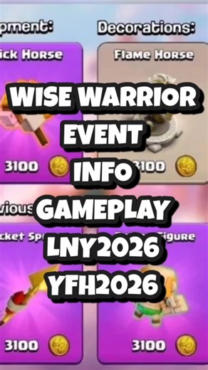 NEW🏅 Wise Warrior Event! Everything You Need To Know.. #clashofclans #wisewarrior #coc #event
