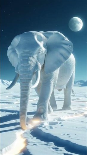 Watch an Elephant Walk on the Moon in Dreamlike 8K!
