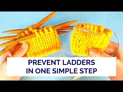 Quick and Easy Way to Prevent Ladders When Knitting in the Round