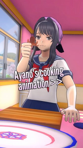 Her cooking animation was SO cute! | Yandere Simulator #yanderesimulator #yanderesim #fyp #shorts
