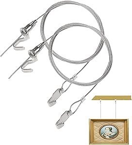 Picture Hanging Wire for Hanging Pictures for Mirror Wall Pictures Light Lamp Frame Picture Wire Hanging Kit (2 Pack)