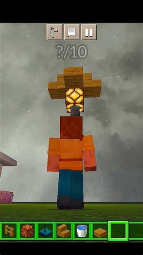 Easy Minecraft Lamp Post Build 🔥✨ #minecraft #automatic #lamp