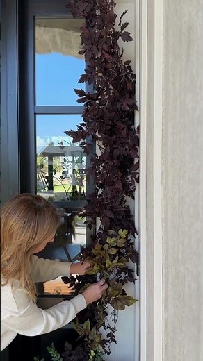 Elegant Fall Porch with Cimicifuga Garland