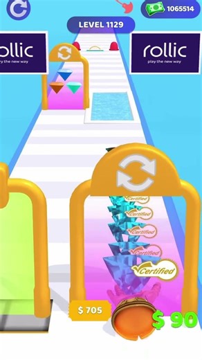 Gem Stack run Level - 1129 #GemStack #OPGameplay