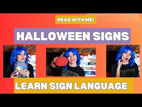 Let's Learn Sign Language and Read a Story: Halloween Signs!