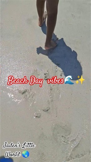 Beach day vibes… tiny feet, big smiles.💛