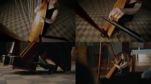 clip-3660740497-split-screen-young-caucasian-female-musician-playing