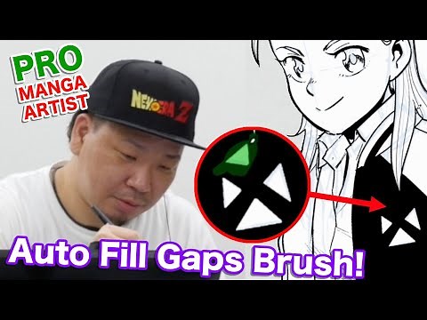 Pro Mangaka Teaches How to Use "Fill Gap" Brush【Clip Studio Paint】