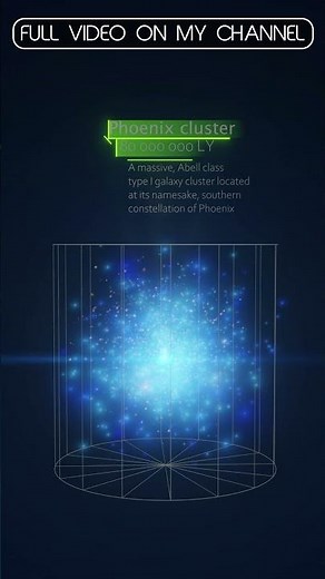Phoenix Cluster rendered in Blender #universe #render #space #galaxy #blender #shorts#eevee #cgi