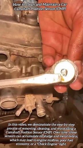 How to Clean and Maintain a Car Camshaft Position Sensor (CMP) #shorts #mechanic #automobile