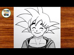 Easy Anime Drawing - How to Draw Goku Step by Step - Dragon Ball Z Drawing Tutorial