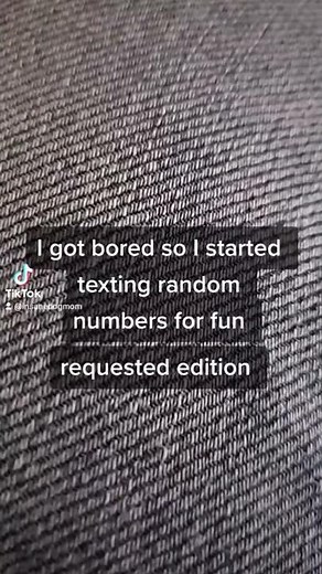 I Got Bored So I Started Texting Random Numbers For Fun tiktok insanedogmom