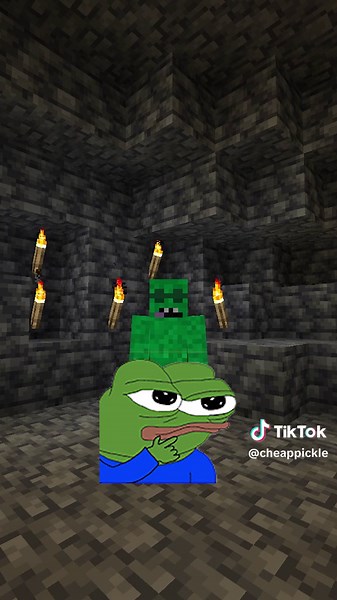 I can't believe it... @tinymacdude #minecraft #cheappickle