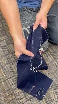 Learn how to sew! Hand stitching Sashiko🪡 Basic tutorial for beginners.