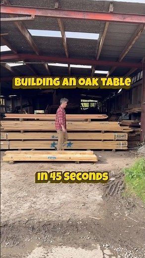 Building an oak dining table from scratch #woodworking #carpentry #joinery #woodworker