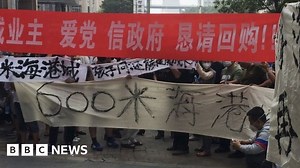 China explosions: Tianjin residents hold protests