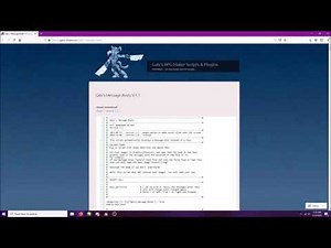 RPG maker VX Ace tutorial: Galv's message busts