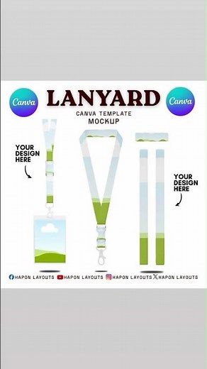 LANYARD ID LACE | CANVA MOCKUP TEMPLATE