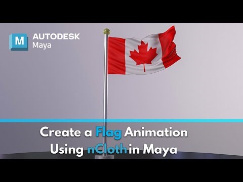 Bring Your Flag to Life: Dynamic NCloth Animation in Maya | Maya Ncloth flag
