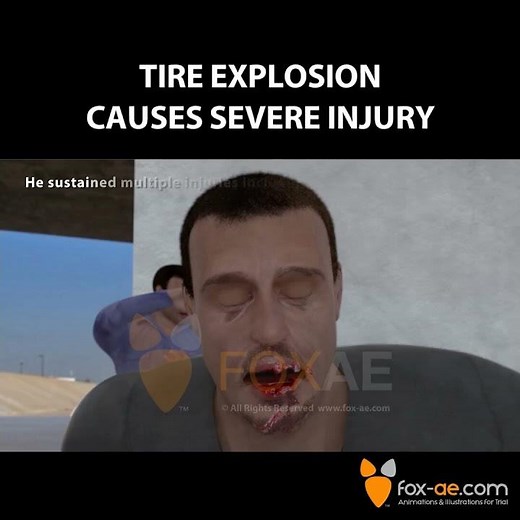 Tire Explosion Causes Severe Injury