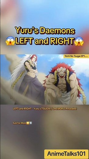 LEFT and RIGHT😱Yuru🔥Daemons Of The Shadow Realm Anime React To Yomi No Tsugai Episode 2 Dub Edit