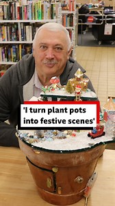 "It really warms my heart" ❤️ Ivan, from Beeston in Nottinghamshire, spends weeks turning broken plant pots into intricate designs - and then gives them away. He started making them during the pandemic, and has donated his latest Christmas-themed pot to charity. . . . #nottinghamshire #nottingham | BBC Nottingham