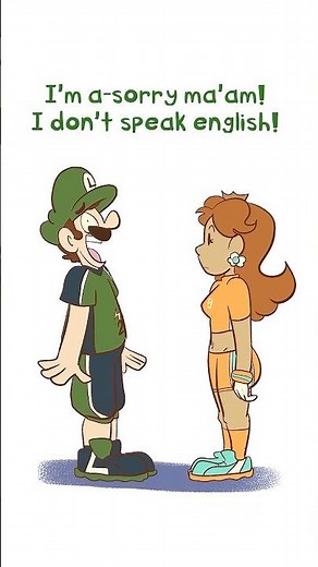 Princess Daisy Meets Luigi! #luigi #comicdub