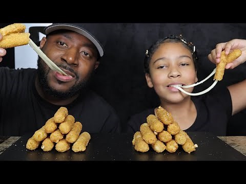 MOZZARELLA CHEESE STICKS MUKBANG. (EATING SOUNDS) TCASMR