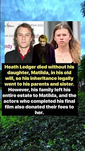 The Entire Inheritance Finally to Matilda