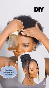 475K views · 28K reactions | Easy DIY Hairstyle In 5 Minutes  . . . . #jasmineroyal #hairstyle #naturalhair #hairgoals #hairideas #shorthair #virginhair #diyhair #reels #fashion #fyp #braids #hairtutorial #updo | Jasmine Royal | Facebook