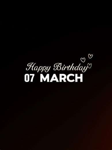 Creative Birthday Template for March Celebrations