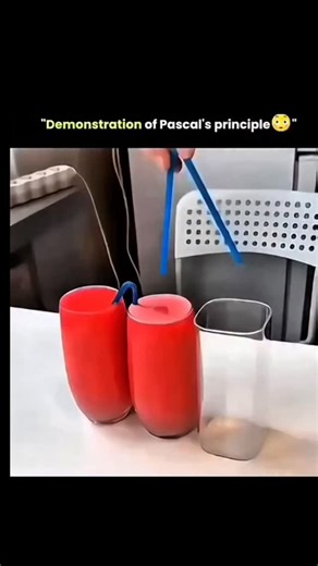 Science Explained-Facts. | This simple water trick explains how massive machines lift tons 😮 What looks like a few connected containers is actually demonstrating... | Instagram