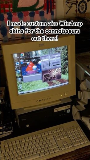 I made custom ako WinAmp skins for the connoisseurs out there! #vaporwave #retrogaming #winamp