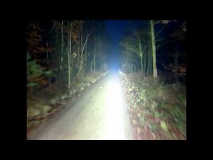 360W LED + 400W HID spot bicycle light - not really a nightride