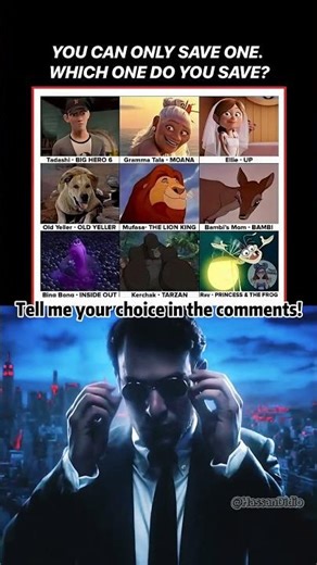 Who would you save#ToughChoice #EmotionalDecision #Disney #Pixar