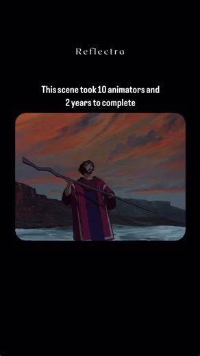 Reflectra | This stunning sequence is the parting of the Red Sea from The Prince of Egypt (1998). DreamWorks combined traditional hand-drawn animation... | Instagram