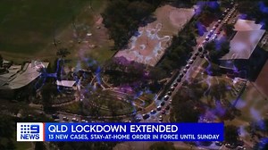 Queensland's toughest lockdown to date has been extended till Sunday after the state recorded thirteen new cases. #9News | 9 News Gold Coast
