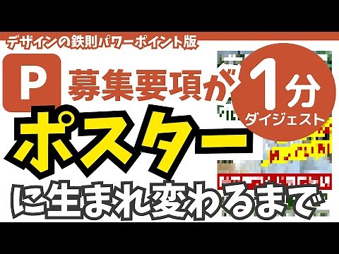 パワーポイントでポスターを作る手順【短縮版】→解説は本編で