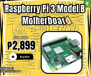 GET THE BRAND NEW "RASPBERRY PI 3 MODEL B MOTHERHOOD" FROM CIRCUITROCKS!! VISIT OUR SHOP!! - https://circuit.rocks/ - https://shopee.ph/circuitrocks | Circuitrocks