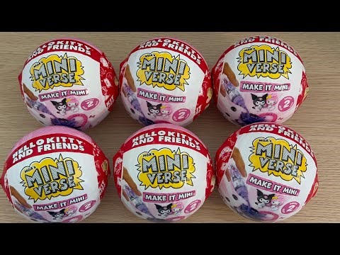 Searching for Miniature Hello Kitty Terrarium | Mini Verse 6 Pack Unboxing