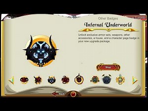 AQW - Bonus Pack Review [INFERNAL UNDERWORLD] (UPGRADE PACK)