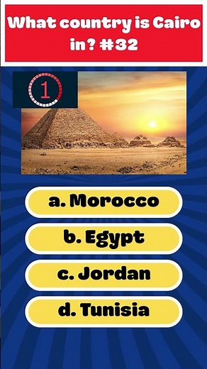 What Country is Cairo In? #facts#geography #trivia