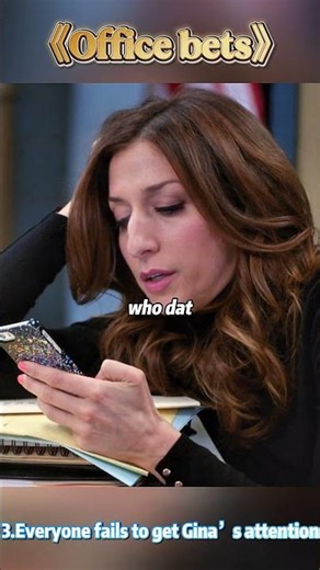 brooklyn99-The Challenge to Get Gina’s Attention 😂#brooklynninenine #comedyseries #funnymoments