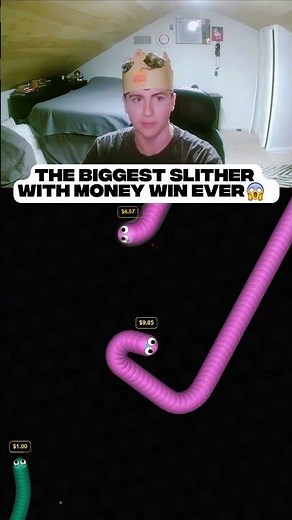 Slither w/ MONEY is INSANE 💀 #slitherio #gaming #shorts