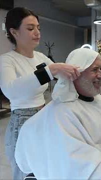 Incredible Head Shave Transformation! #barbershop #ladybarber