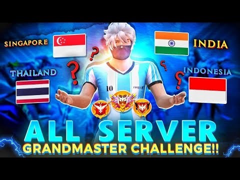 ALL SERVER GRANDMASTER CHALLENGE IN FREEFIRE 💥 DEVIL MD LIVE