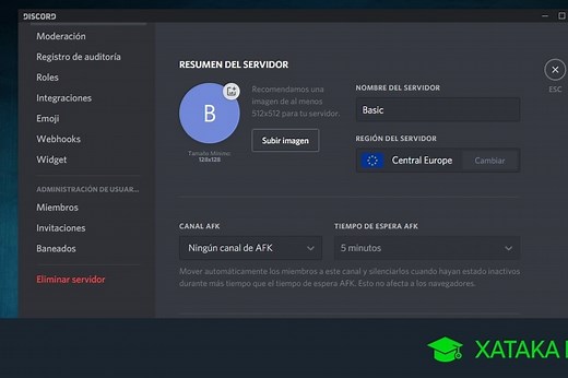 Cómo eliminar un canal o un servidor en Discord