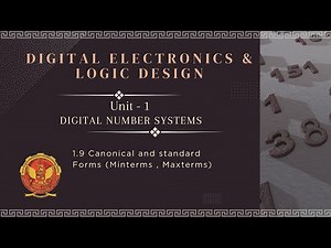 1.9 Canonical and standard Forms (Min terms, Max terms) | EE403 |