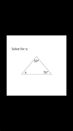Solve for x 💙 | #maths #mathematics #math #triangle #mathproblems #solve #school #angle
